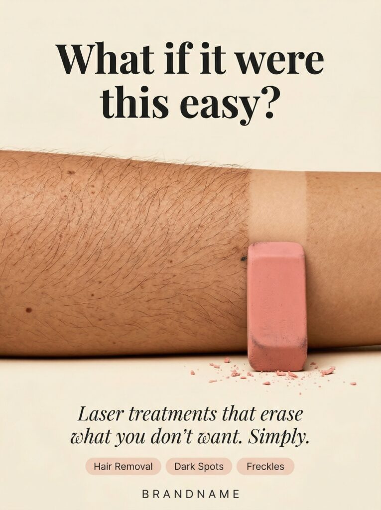A visual Facebook ad for med spas using an educational hook to stop scrolling and convert views to clients