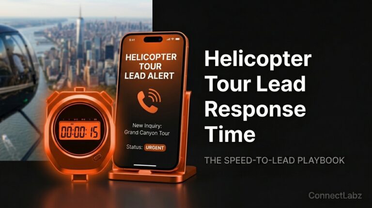 Helicopter tour lead response time.
