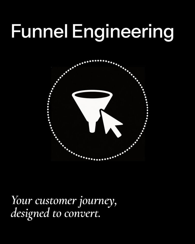 funnel engineering service illustrating customer journey optimization and conversion-focused sales funnel design